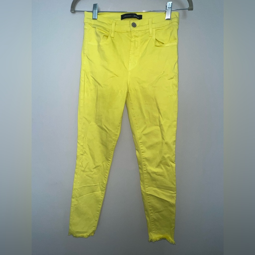 J BRAND FOR NEIMAN MARCUS Yellow skinny jean